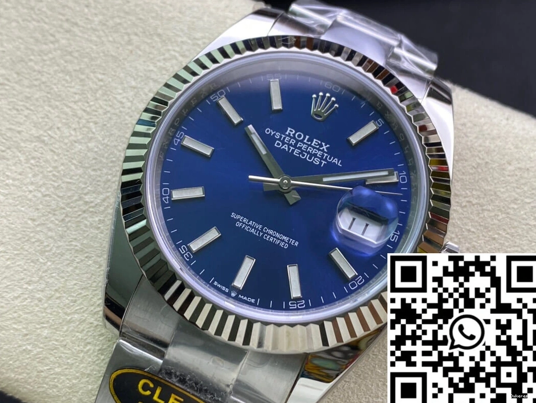 M126334-0001 Clean Factory Datejust Blue Dial Rolex 0112